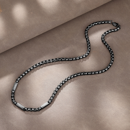 3 Names Personalised Father’s Day Necklace – Custom Engraved Chain for Dad | Jessemade