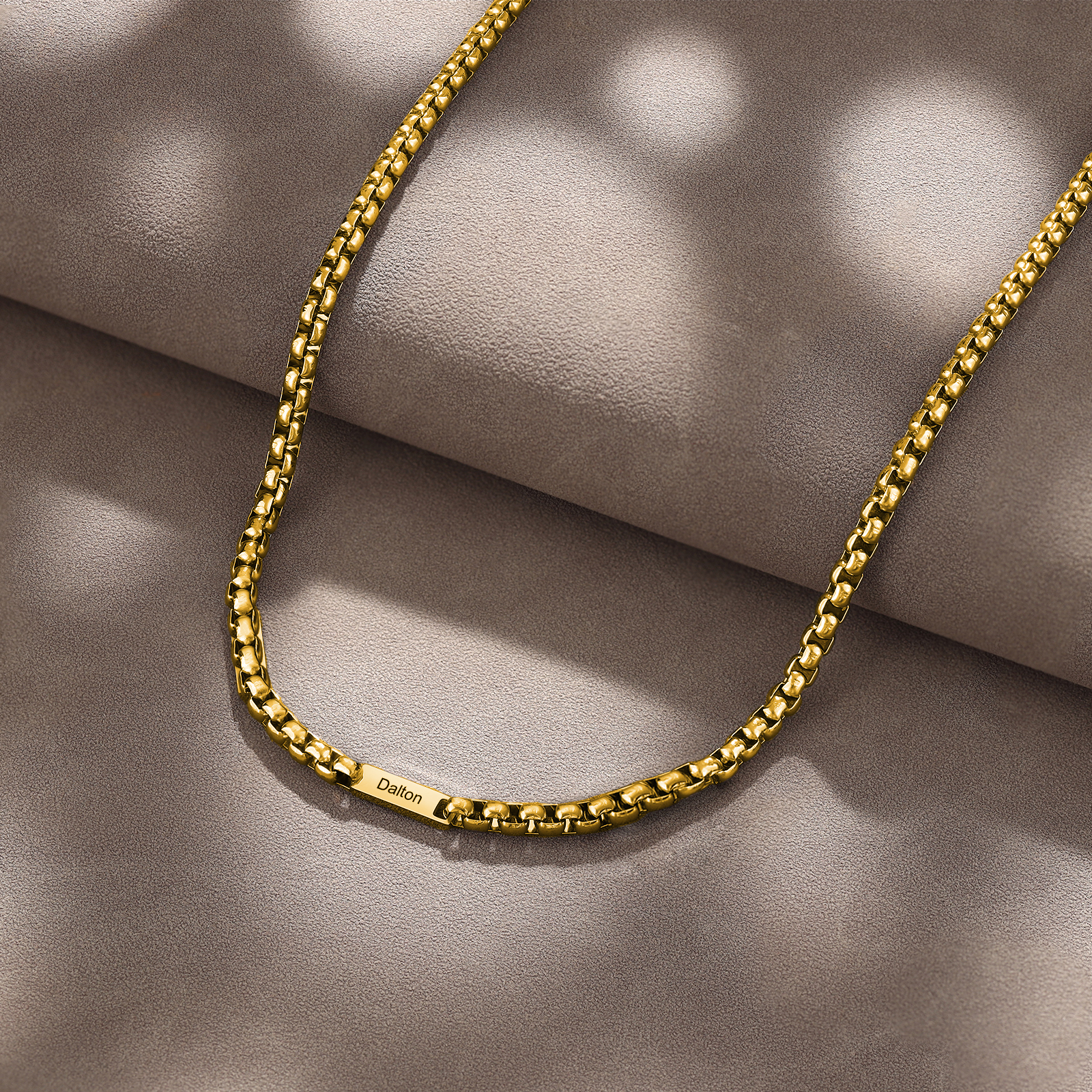 1 Name Personalised Father’s Day Necklace – Custom Engraved Chain for Dad | Jessemade