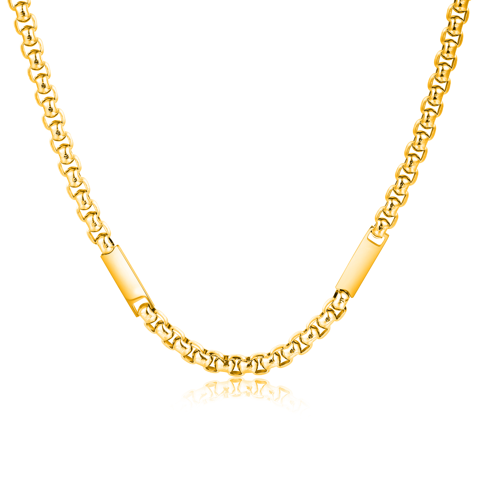 2 Names Personalised Father’s Day Necklace – Custom Engraved Chain for Dad | Jessemade