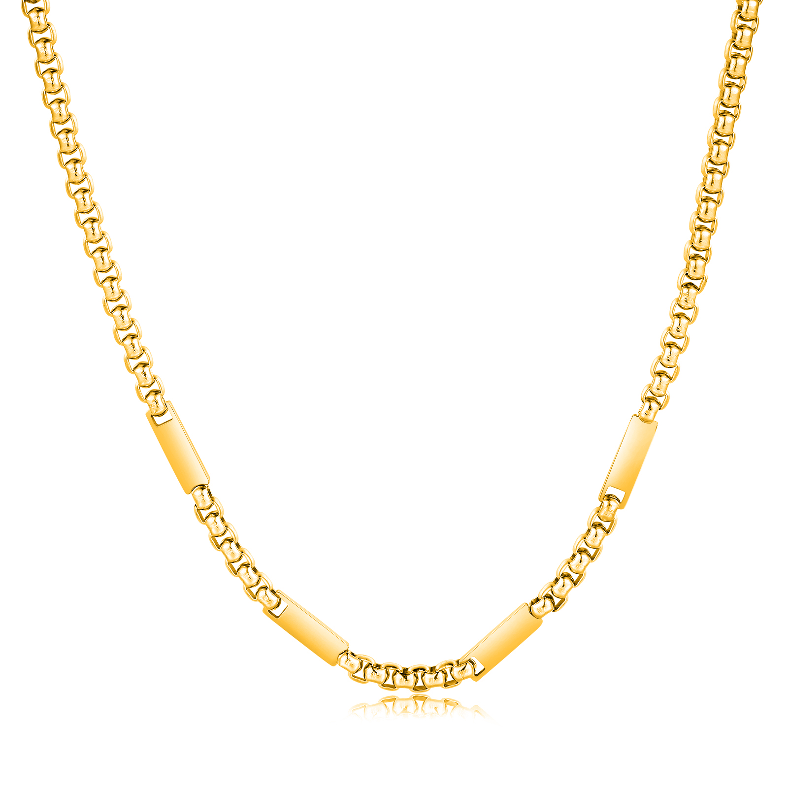 4 Names Personalised Father’s Day Necklace – Custom Engraved Chain for Dad | Jessemade