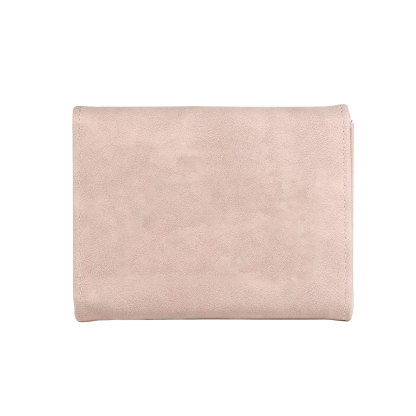 Personalised women’s leather wallet with birth flower and name