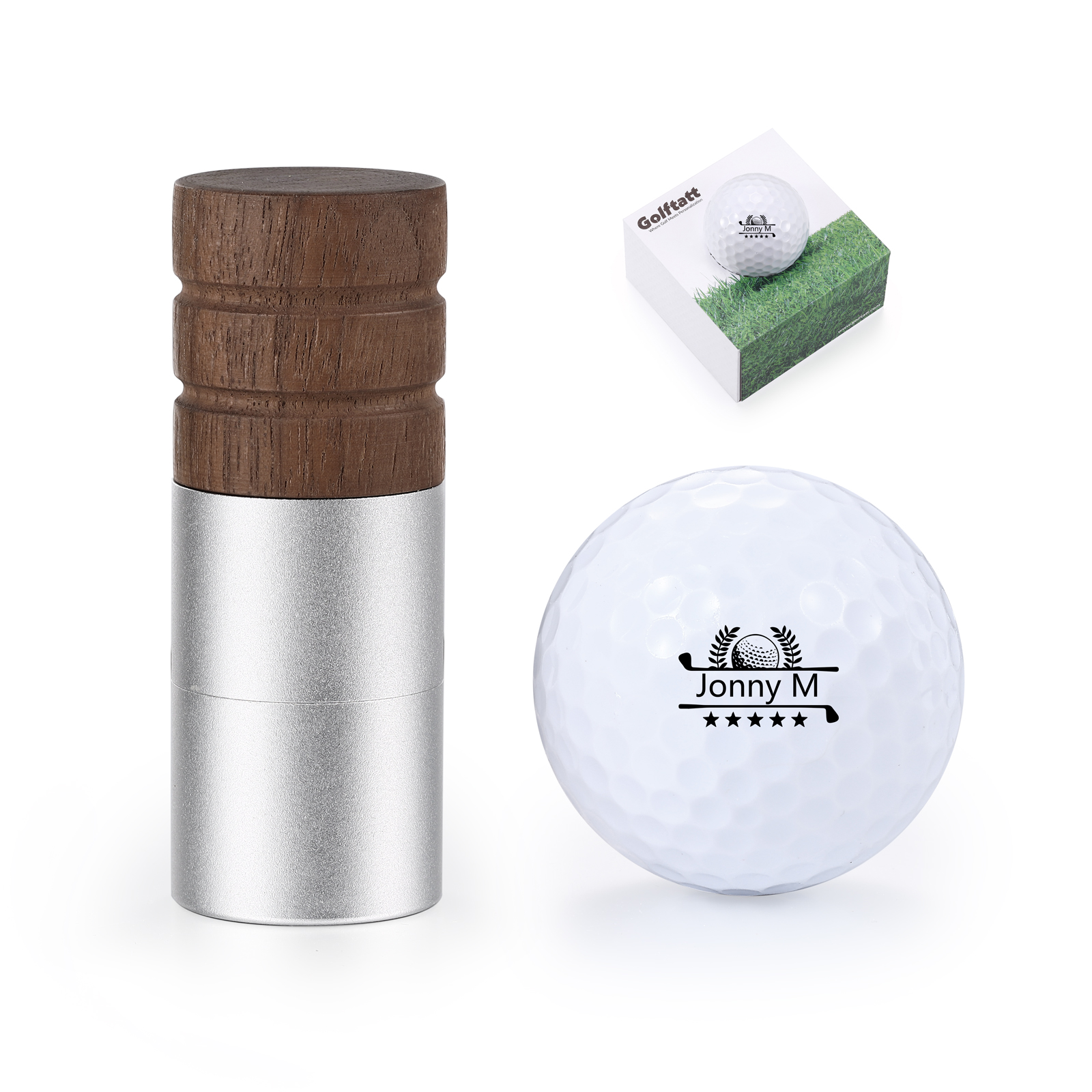 Personalised Golf Ball Stamp Custom 5 Colours