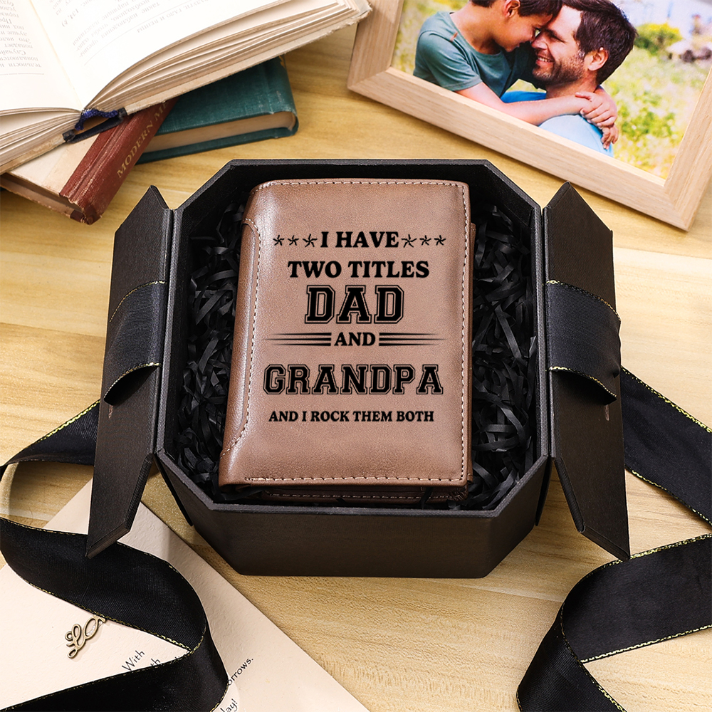 Personalised Wallet with 2-12 Printed Names for Dad and Grandpa | Grandparents' Day Gifts | Jessemade