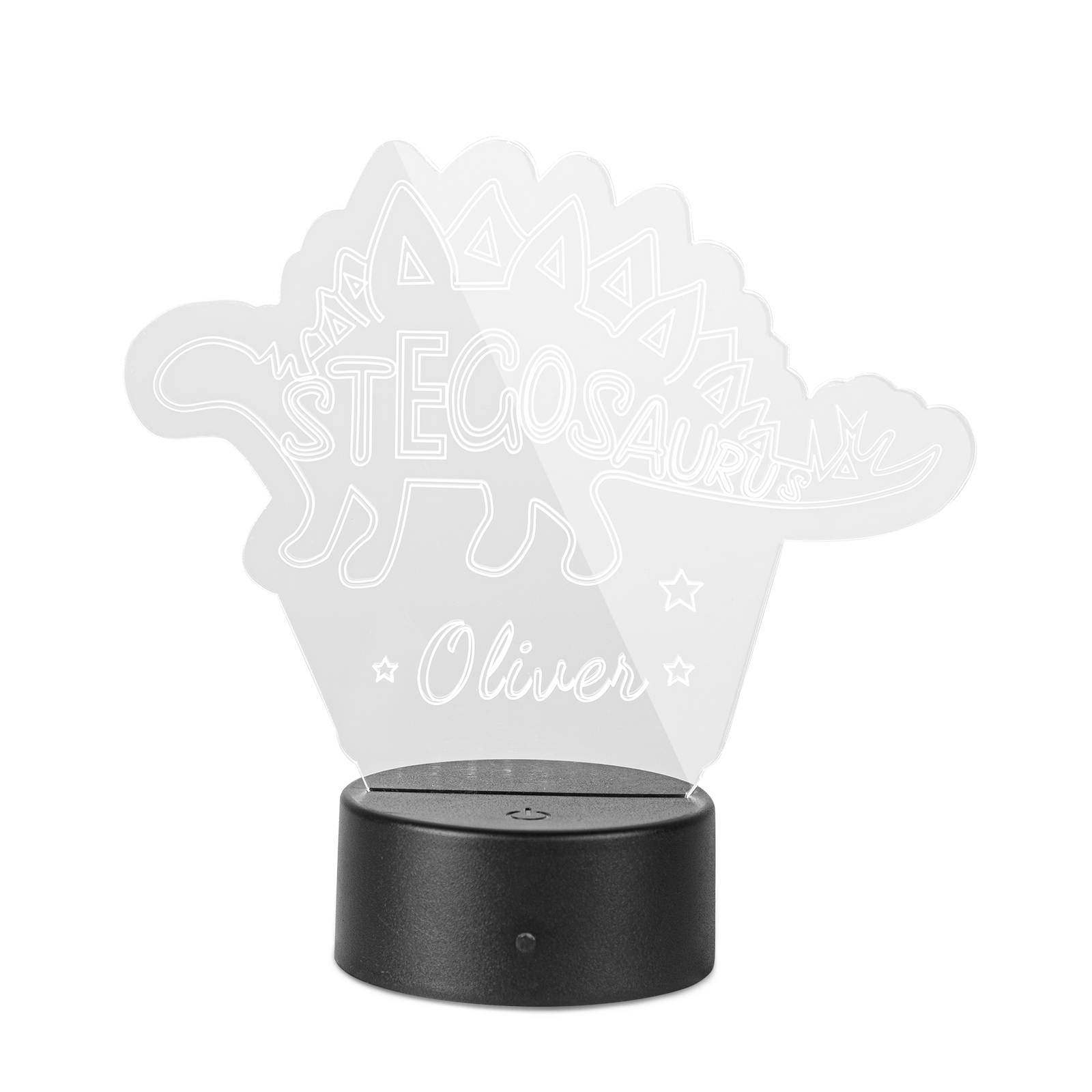 7 colour LED Lamp Dinosaur custom Name Engraved Night Light for Kids Gift-Jessemade AU