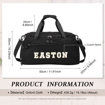 Personalised Duffel Bag with Custom Name The Perfect Sports & Travel Companion-Jessemade AU