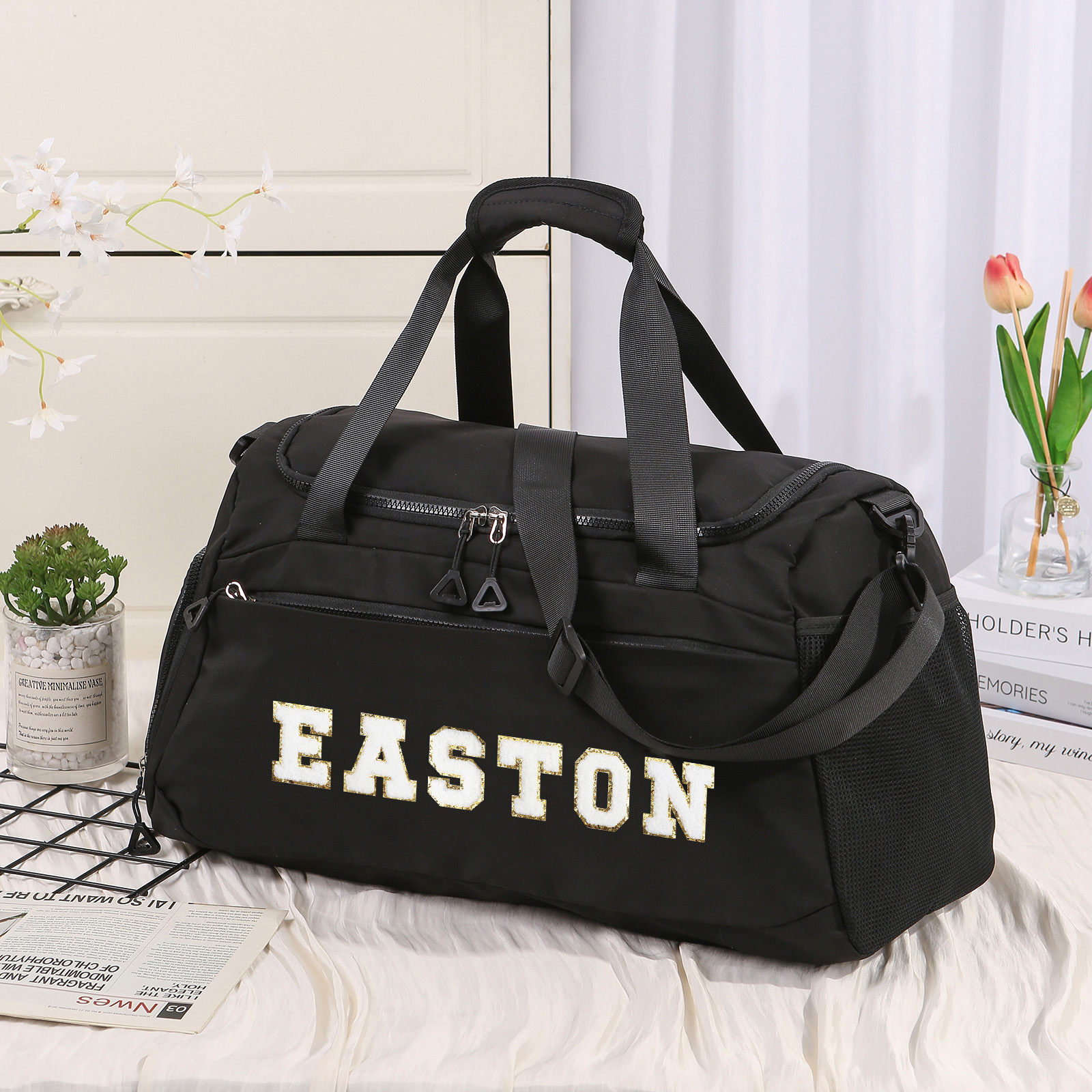 Personalised Duffel Bag with Custom Name The Perfect Sports & Travel Companion-Jessemade AU