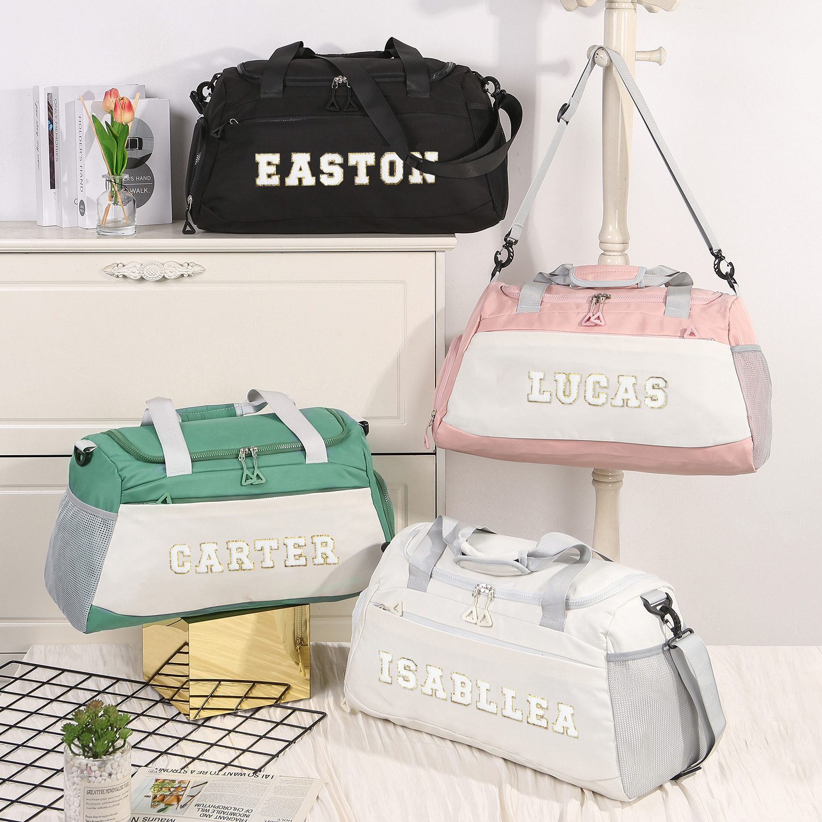 Personalised Duffel Bag with Custom Name The Perfect Sports & Travel Companion-Jessemade AU