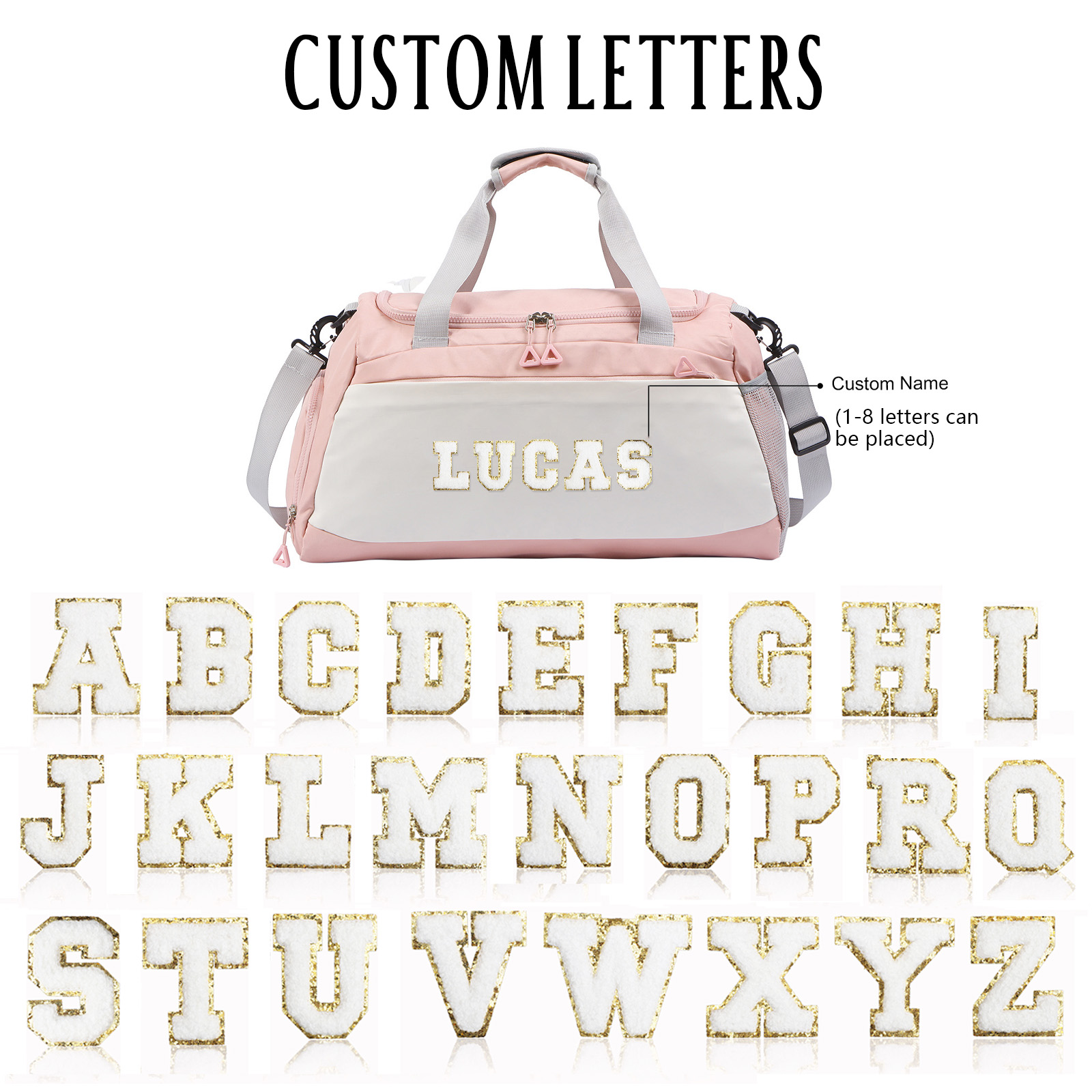 Personalised Duffel Bag with Custom Name The Perfect Sports & Travel Companion-Jessemade AU