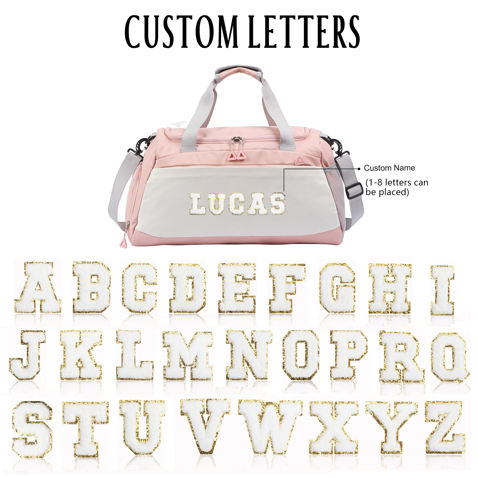 Personalised Duffel Bag with Custom Name The Perfect Sports & Travel Companion-Jessemade AU
