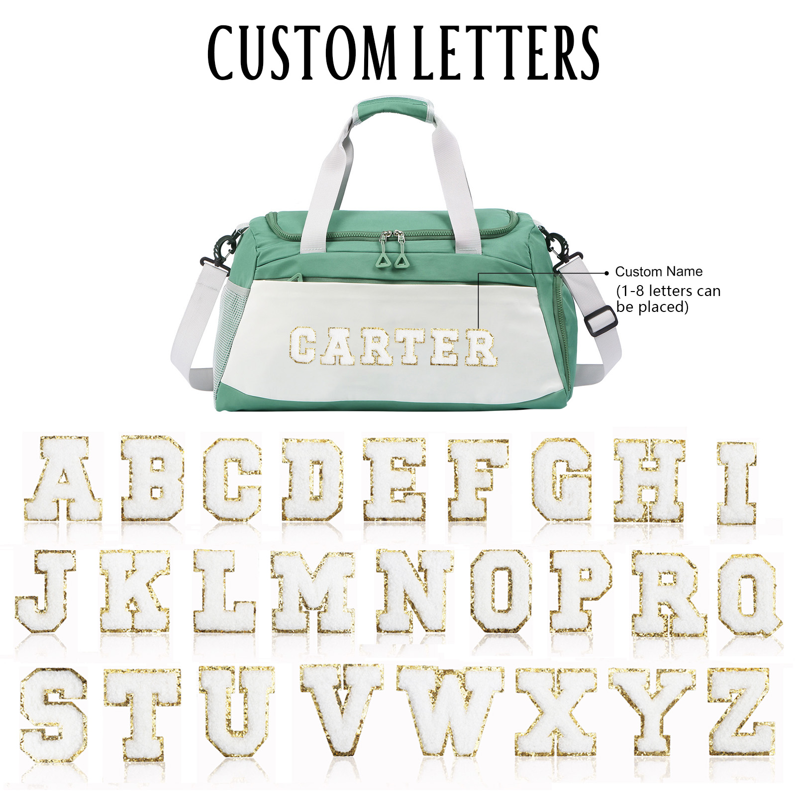 Personalised Duffel Bag with Custom Name The Perfect Sports & Travel Companion-Jessemade AU