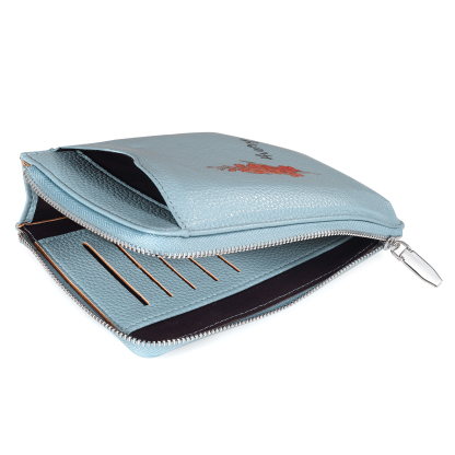 Personalised Leather Crossbody Phone Bag with Name and Birth Flower Zippered Designer Wallet Stylish Gift for Her