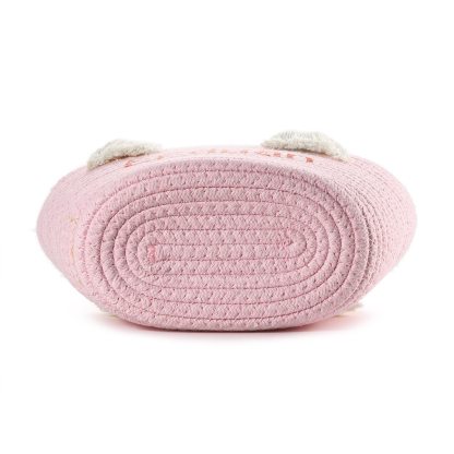 Personalised Name Handbag Cute Pink Pastel Rainbow Basket Rope Bag Kids Rainbow Purses Gift for Kids