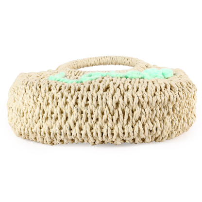 Personalised Name Straw Bags Custom Womens Straw Crossbody Bag Beach Handbag Gift for Her