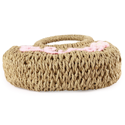 Personalised Name Straw Bags Custom Womens Straw Crossbody Bag Beach Handbag Gift for Her