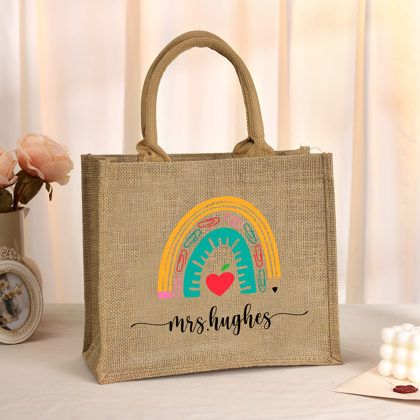 Personalised Graduation Canvas Tote Bag – Custom Name Gift for Graduation | Jessemade