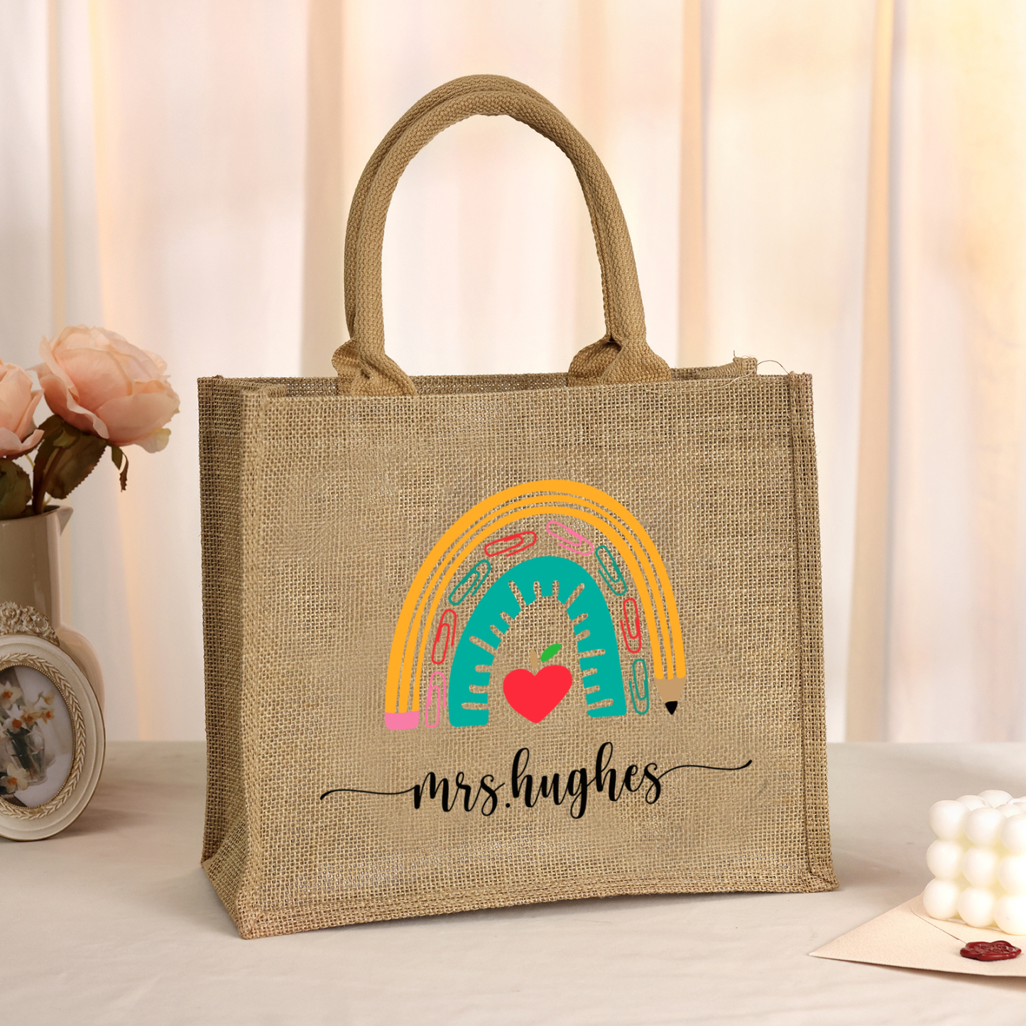 Personalised Graduation Canvas Tote Bag – Custom Name Gift for Graduation | Jessemade