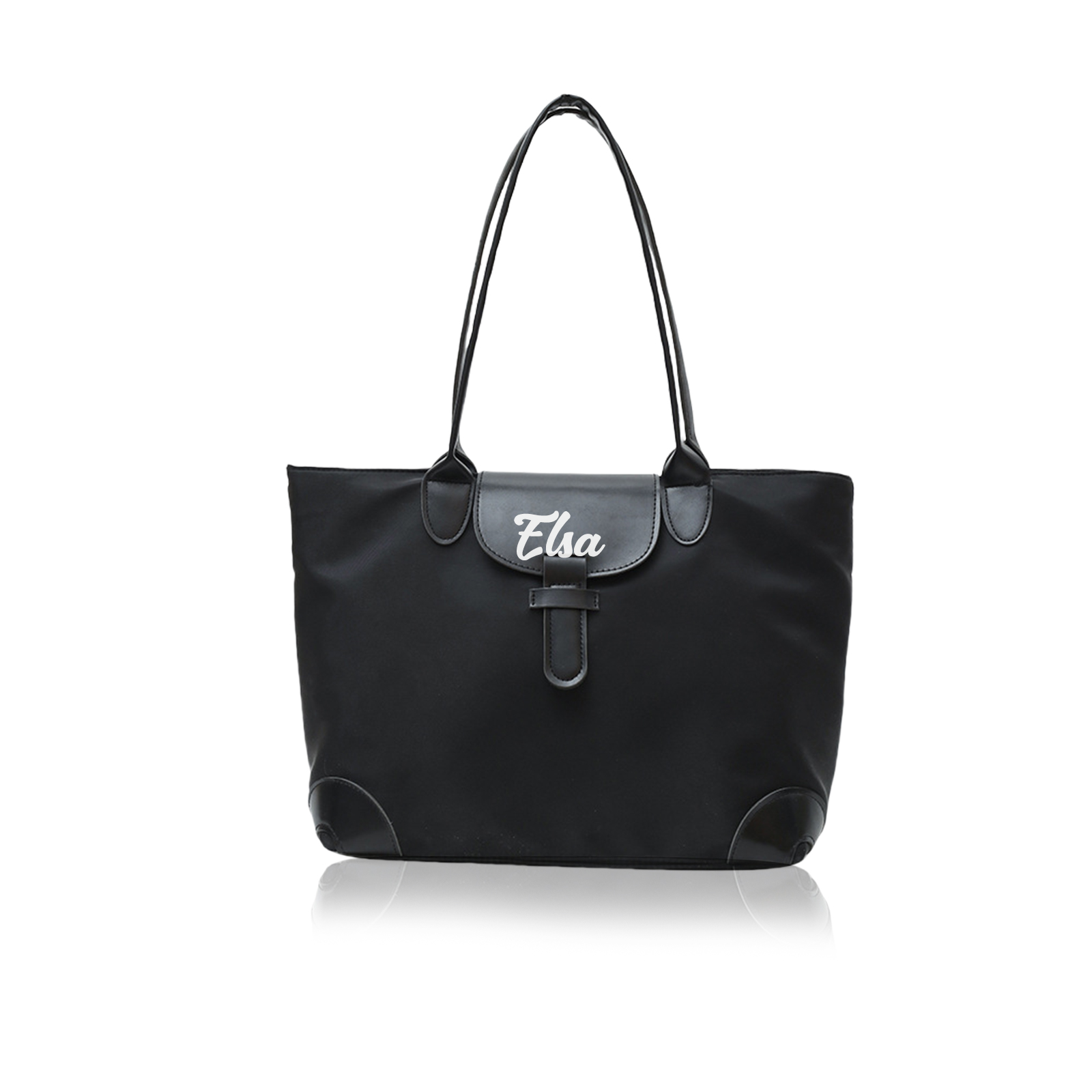 Personalised Nylon Shoulder Bag with Custom Name – Gift for Women | Jessemade