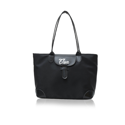 Personalised Nylon Shoulder Bag with Custom Name – Gift for Women | Jessemade