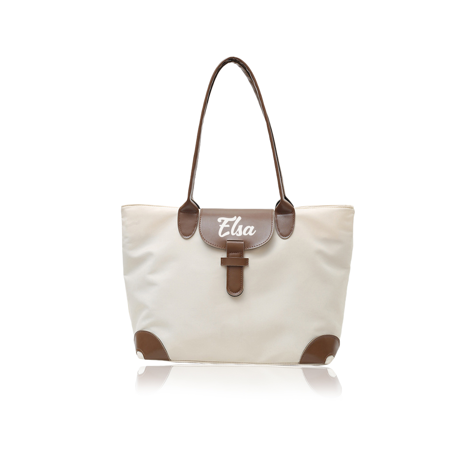 Personalised Nylon Shoulder Bag with Custom Name – Gift for Women | Jessemade