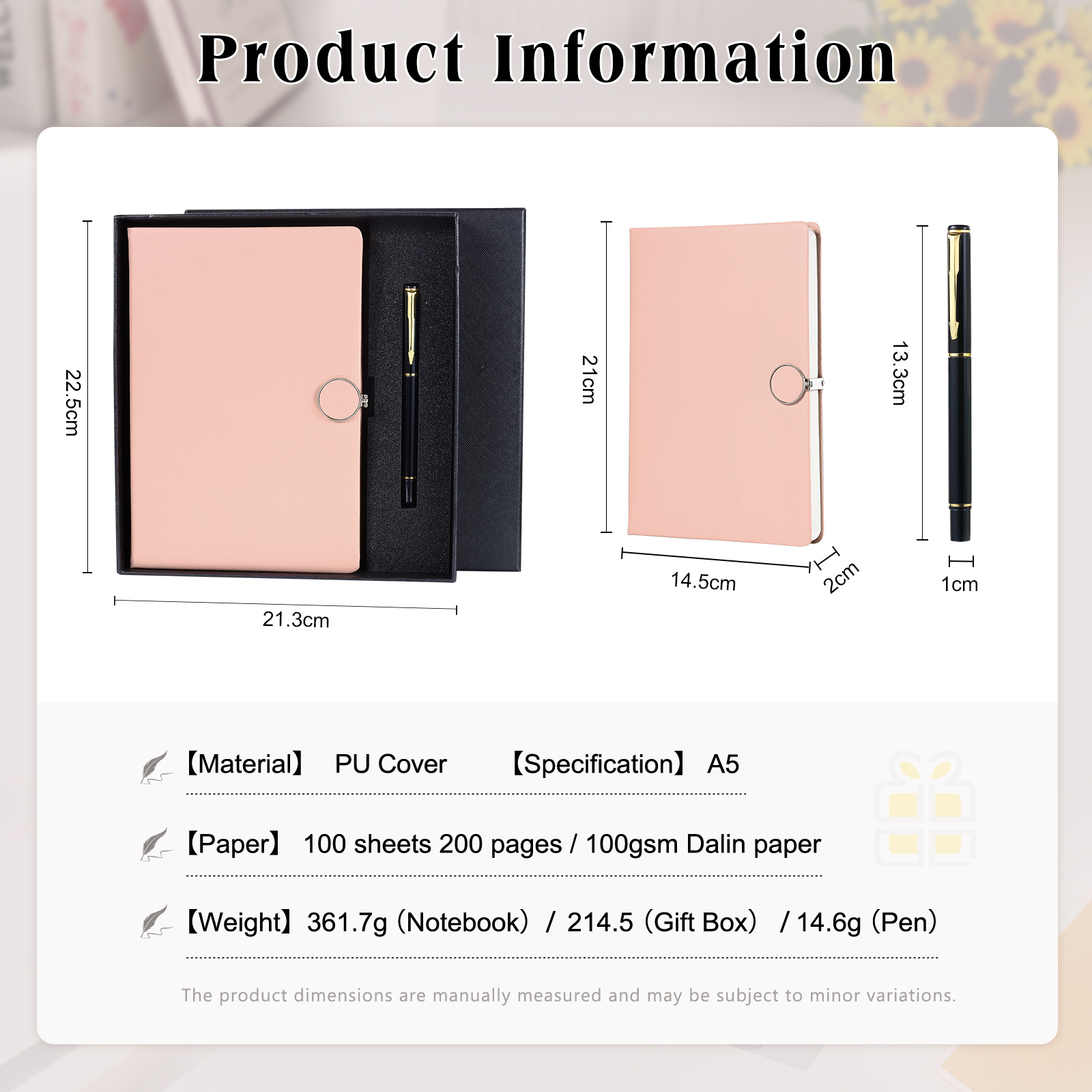 Personalised A5 Notebook Gift Set with Custom Name & Cute Illustration | Back to school gifts | Jessemade