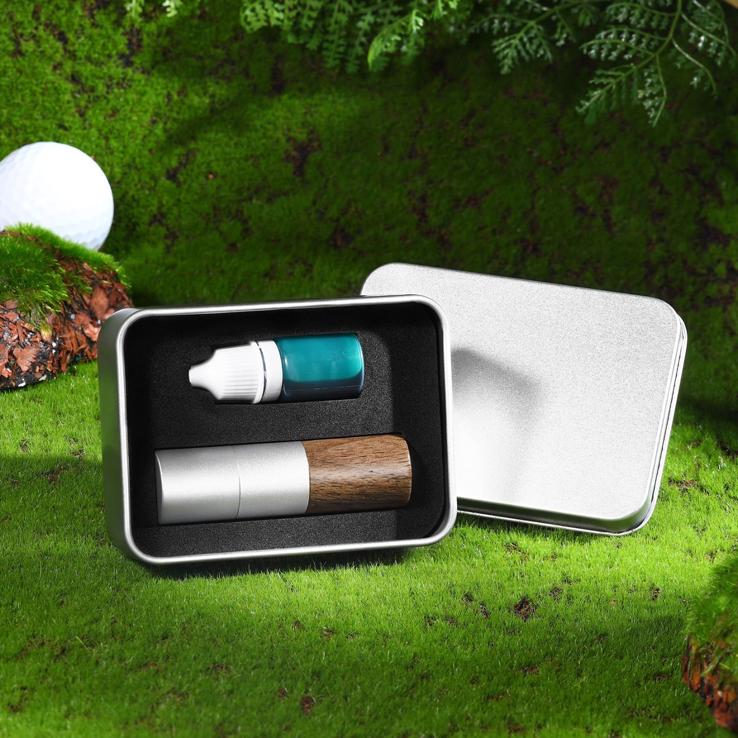 Personalised Wooden Golf Stamp Custom Golf Ball Marker Essential Golf Accessories Gift for Him