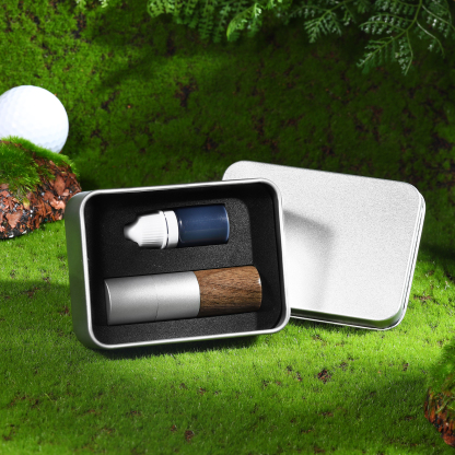 Personalised Wooden Golf Stamp Custom Golf Ball Marker Essential Golf