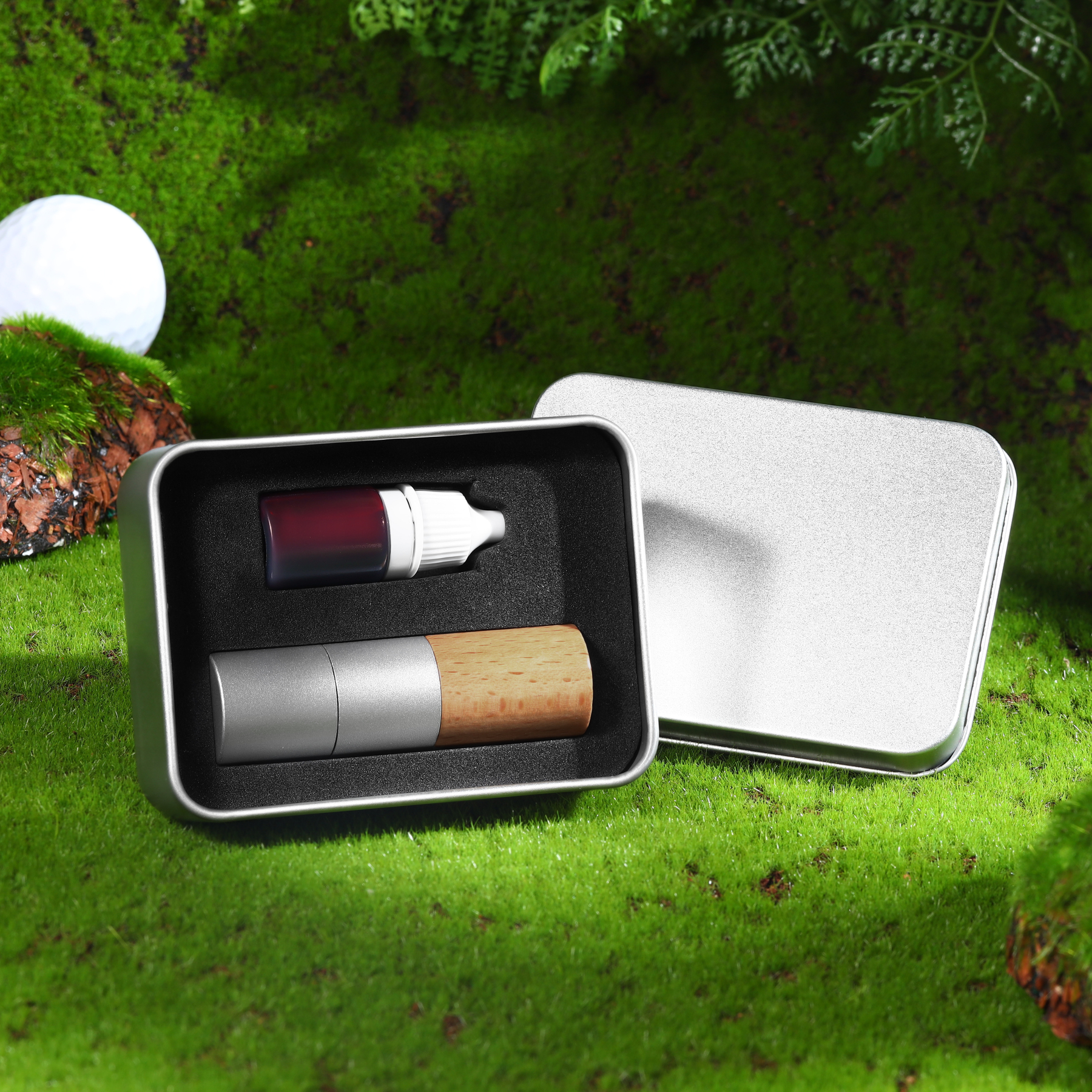 Personalised Wooden Golf Stamp Custom Golf Ball Marker Essential Golf Accessories Gift for Him