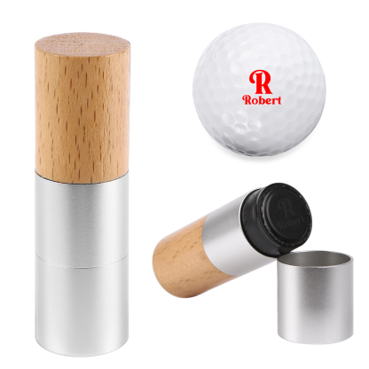 Personalised Wooden Golf Stamp Custom Golf Ball Marker Essential Golf Accessories Gift for Him
