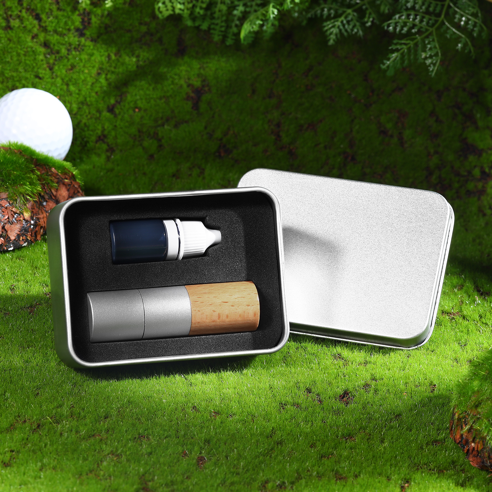 Personalised Wooden Golf Stamp Custom Golf Ball Marker Essential Golf Accessories Gift for Him