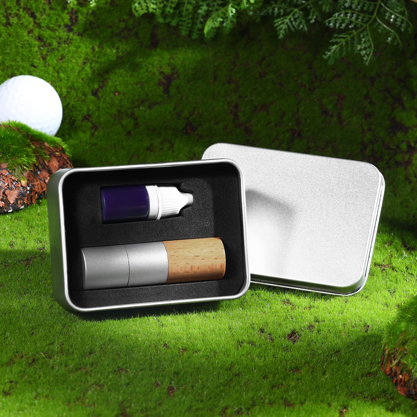 Personalised Wooden Golf Stamp Custom Golf Ball Marker Essential Golf Accessories Gift for Him