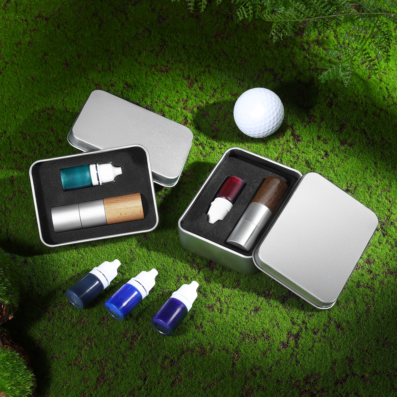 Personalised Wooden Golf Stamp Custom Golf Ball Marker Essential Golf Accessories Gift for Him