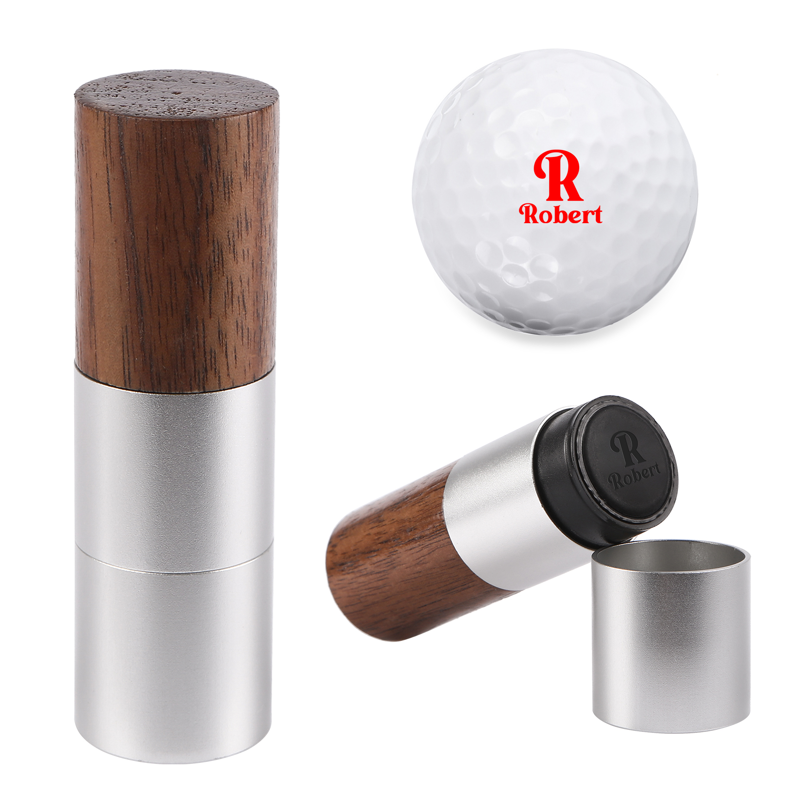 Personalised Wooden Golf Stamp Custom Golf Ball Marker Essential Golf Accessories Gift for Him