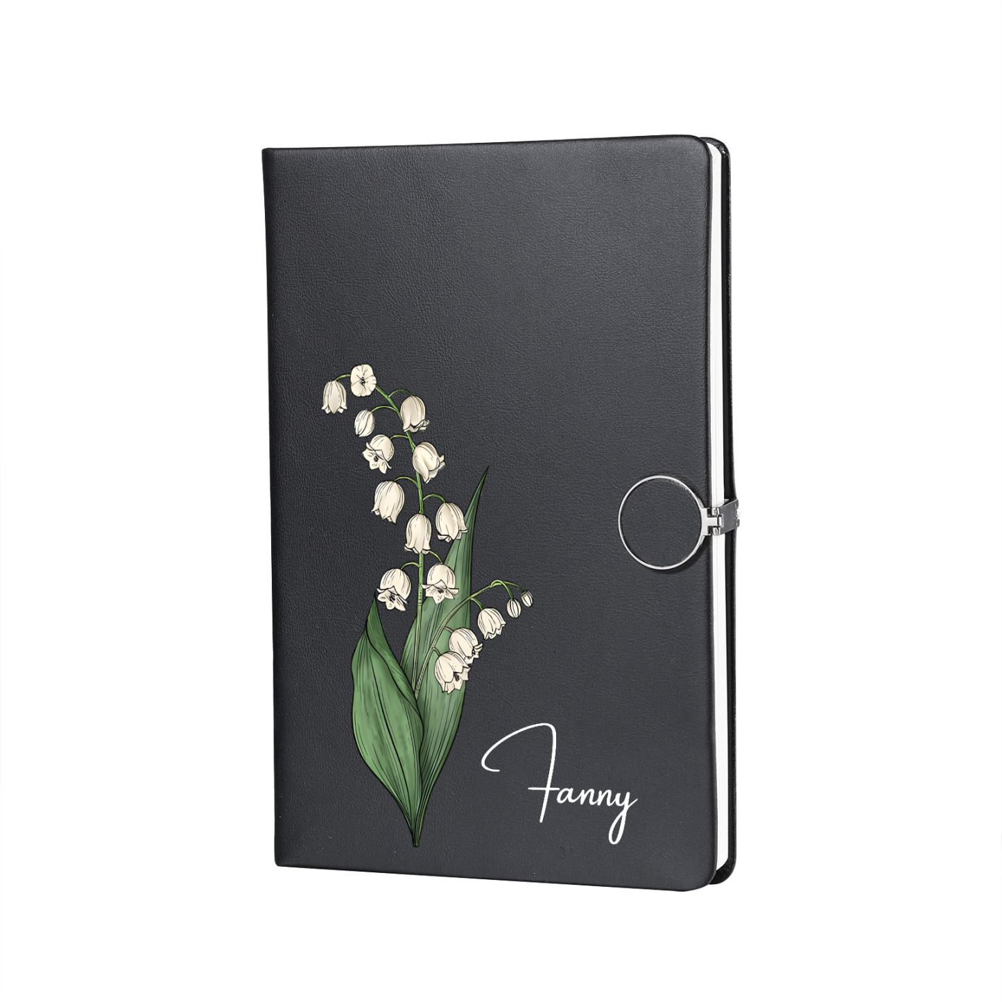 Personalised A5 Notebook Gift Set with Name and Birth Flower – Personal Stationery Present for student | Jessemade