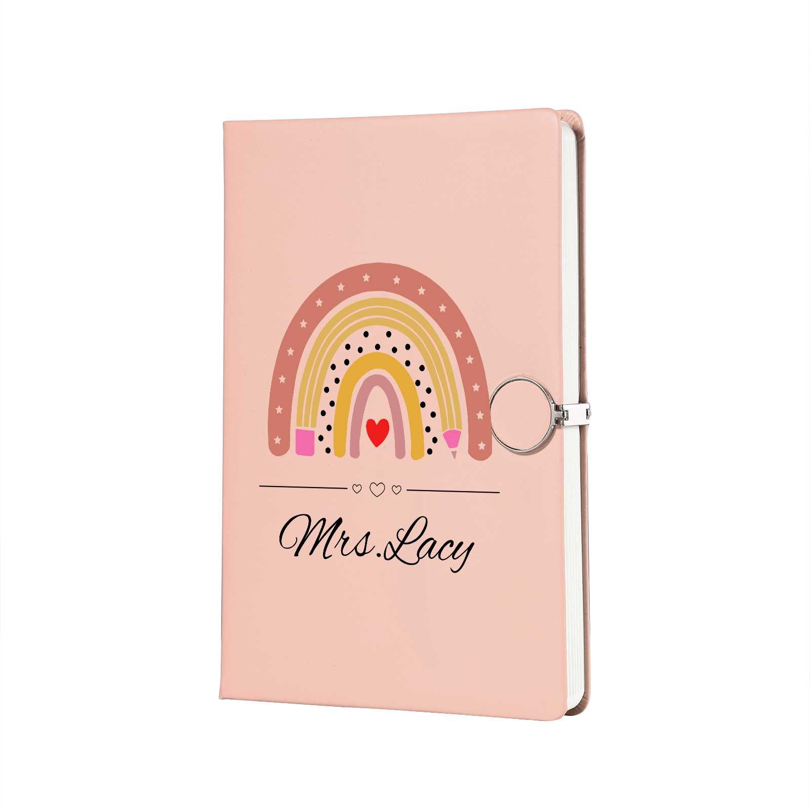 Personalised Rainbow A5 Notebook Gift Set with Name – Thoughtful Stationery Present | Jessemade