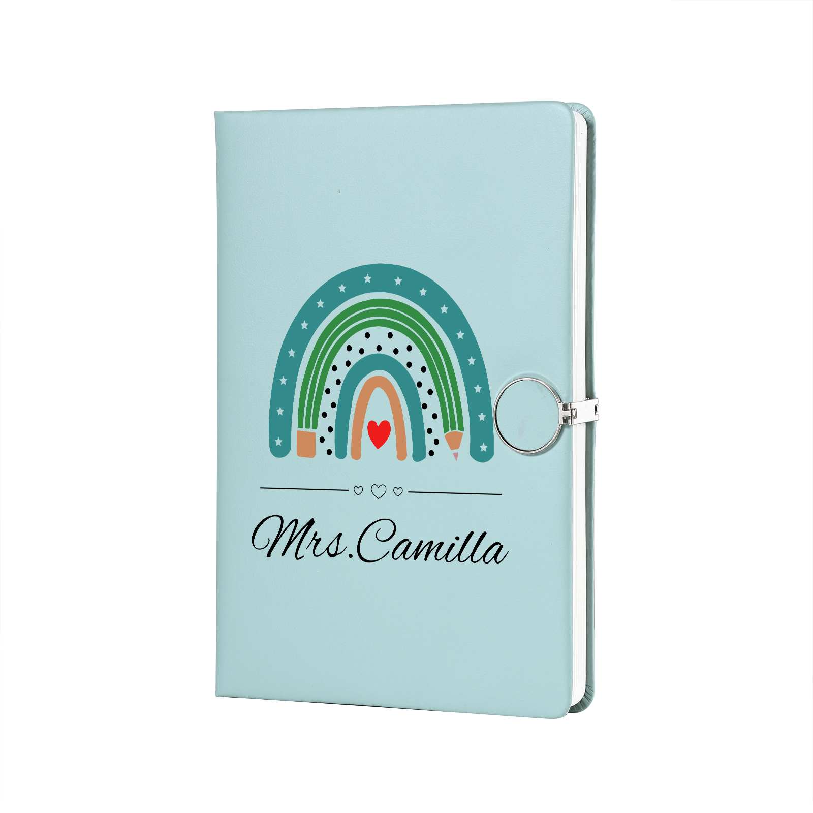 Personalised Rainbow A5 Notebook Gift Set with Name – Thoughtful Stationery Present | Jessemade