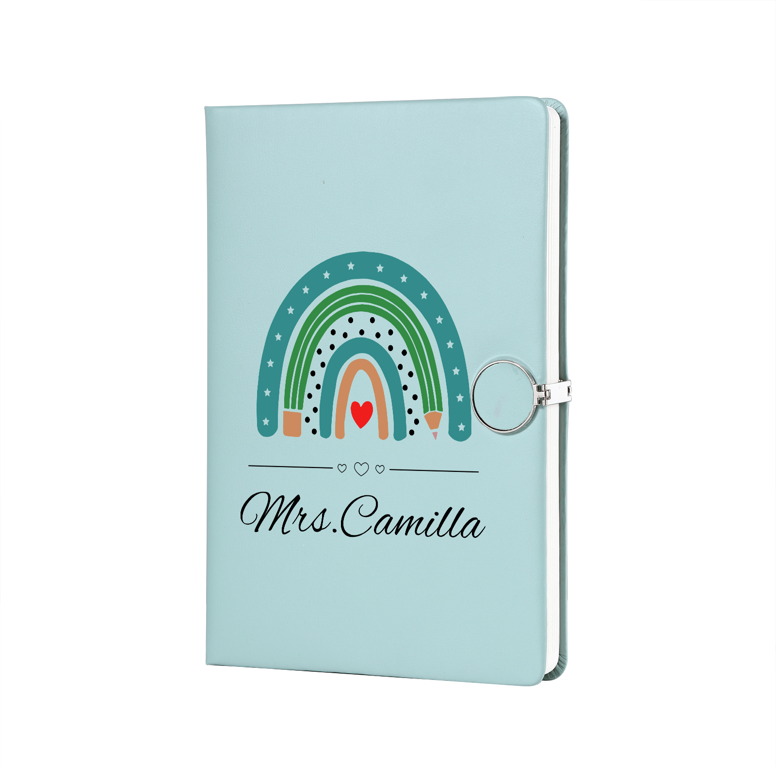 Personalised Rainbow A5 Notebook Gift Set with Name – Thoughtful Stationery Present | Jessemade