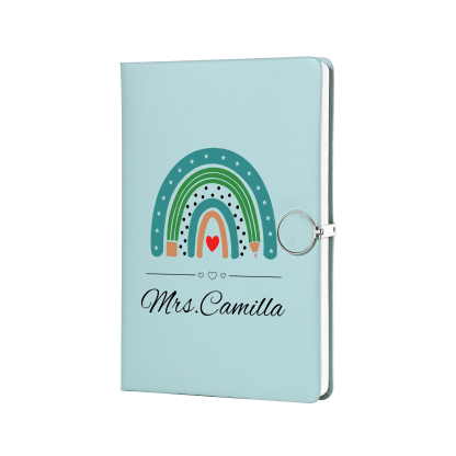 Personalised Rainbow A5 Notebook Gift Set with Name – Thoughtful Stationery Present | Jessemade