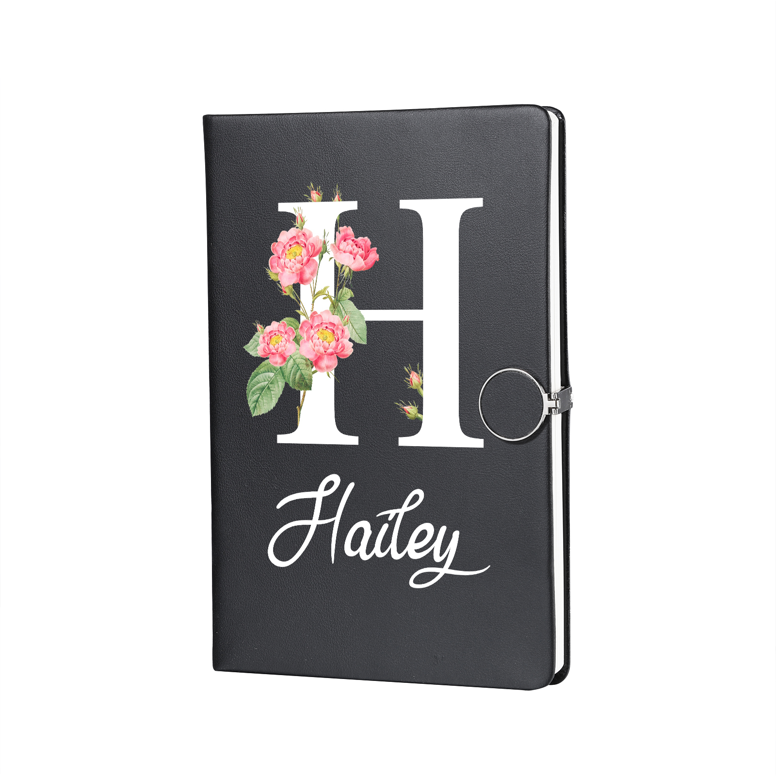 Personalised Floral Initial A5 Notebook Gift Set with Name – Custom Stationery Present for Every Occasion | Jessemade