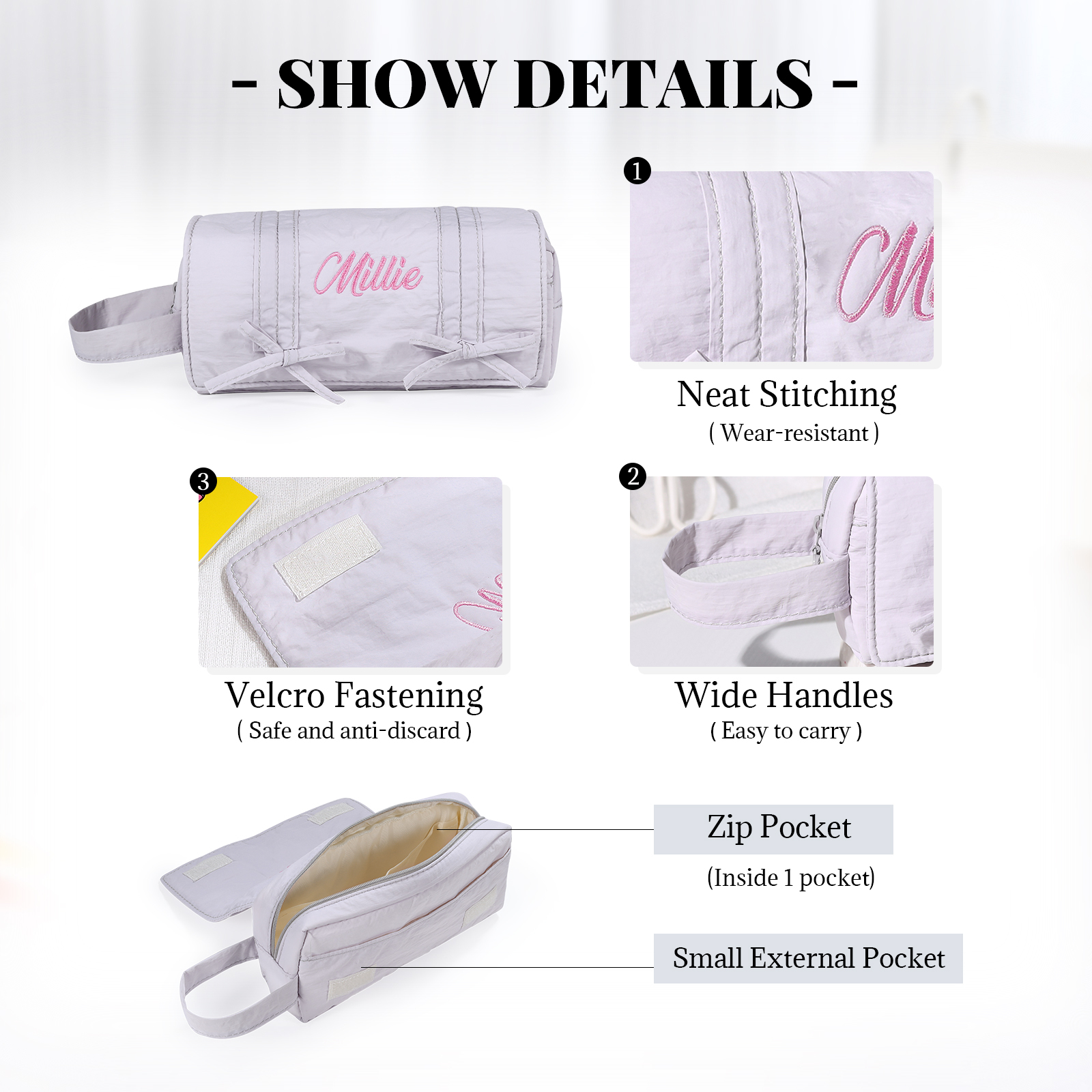 1 Name Personalised Pencil Case for Kids - Back to School Gift | Jessemade