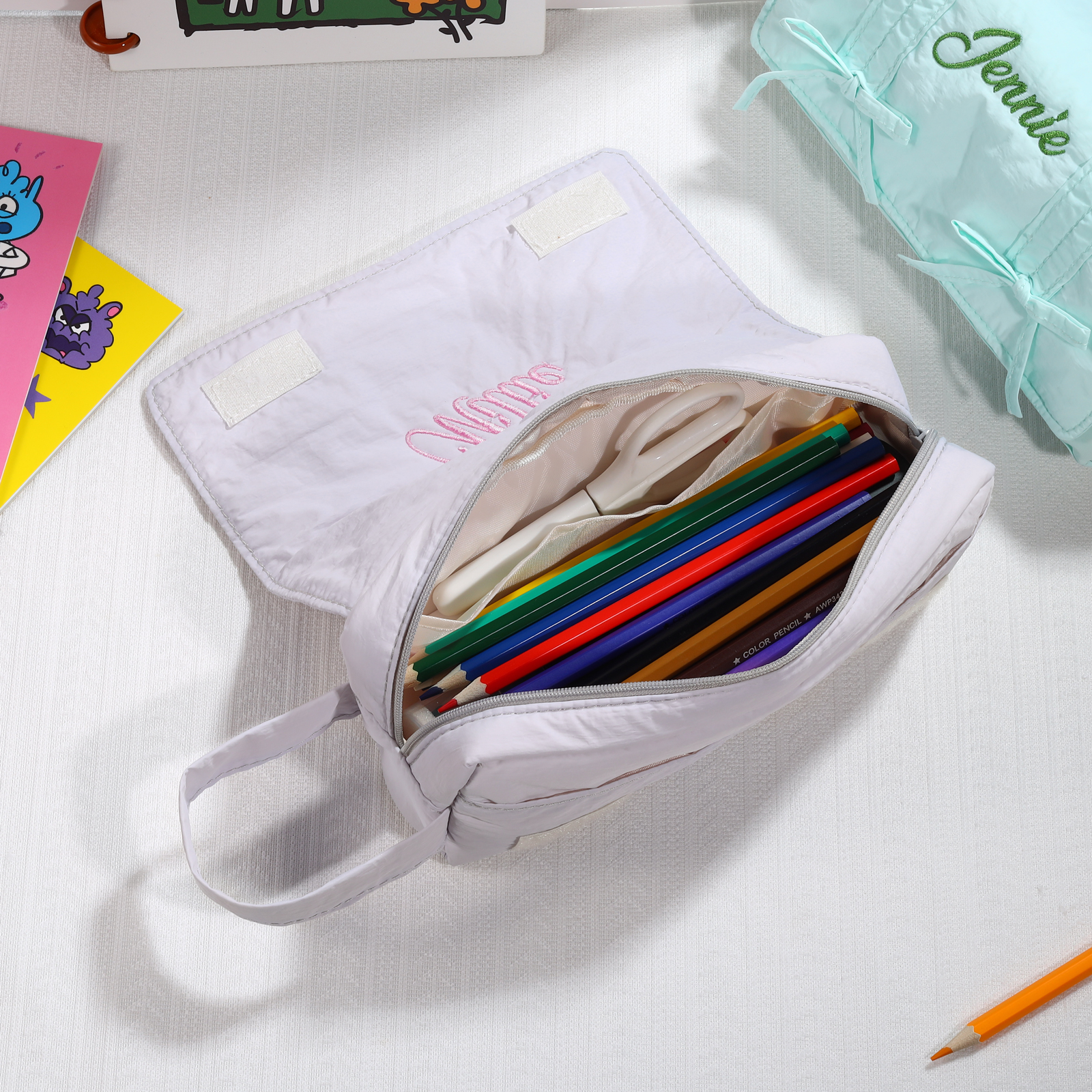 1 Name Personalised Pencil Case for Kids - Back to School Gift | Jessemade