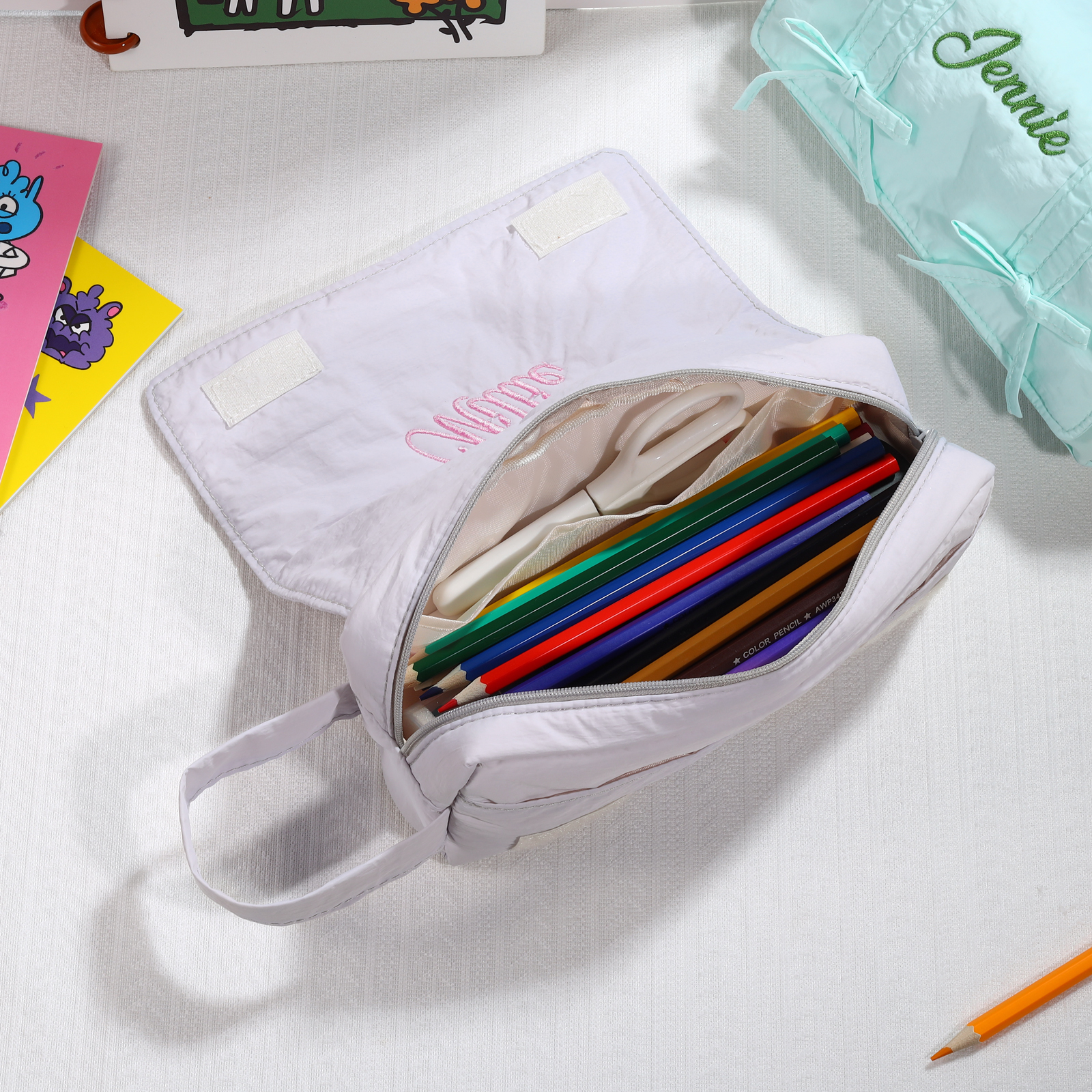 1 Name Personalised Pencil Case for Kids - Back to School Gift | Jessemade