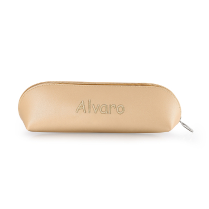 1 Name Personalised Pencil Case for Girls & Boys – PU Leather with Custom Embroidery | Jessemade