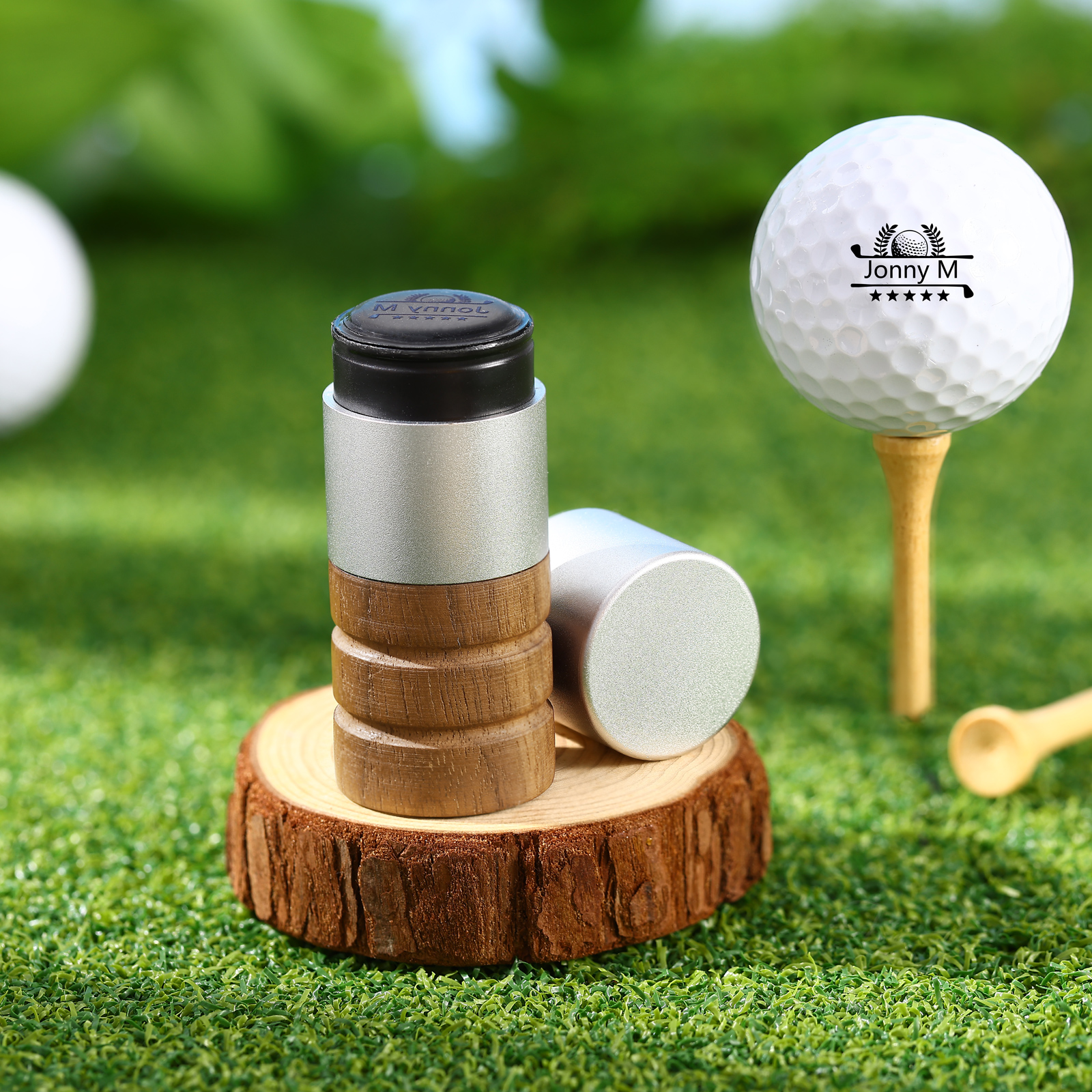 Personalised Golf Ball Stamp Custom 5 Colours