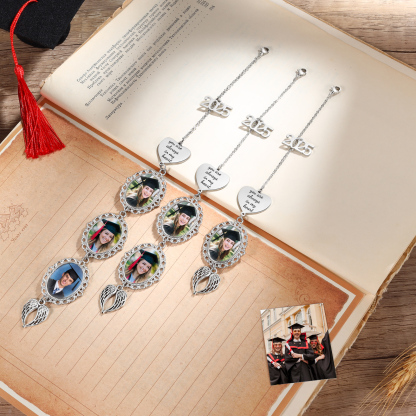Personalised 2025 Graduation Hanging Ornament with 3 Custom Photos and Text – Gift for Graduates | Jessemade