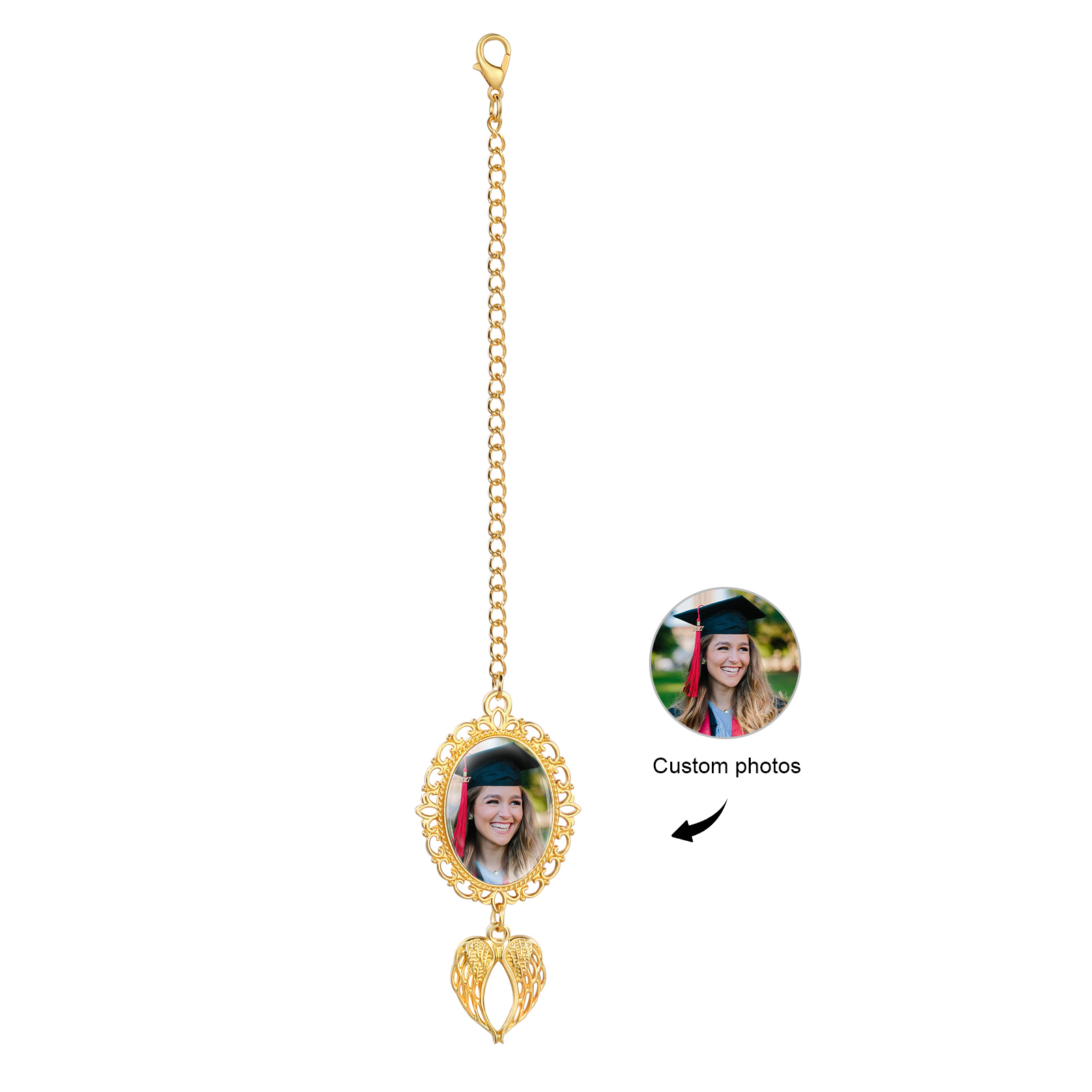 Personalised Graduation Hanging Ornament with 1 Custom Photo  – Gift for Graduates | Jessemade