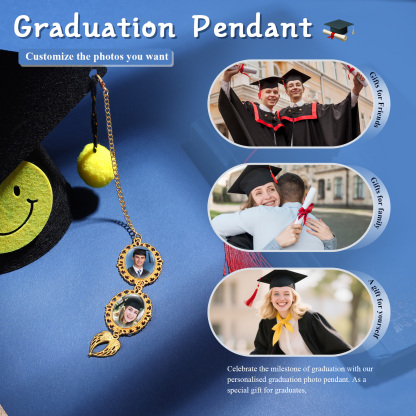 Personalised Graduation Hanging Ornament with 2 Custom Photos – Gift for Graduates | Jessemade