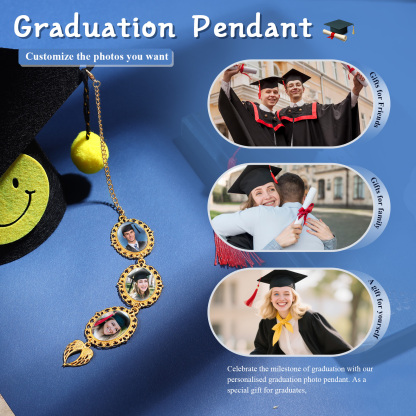 Personalised Graduation Hanging Ornament with 3 Custom Photos – Gift for Graduates | Jessemade