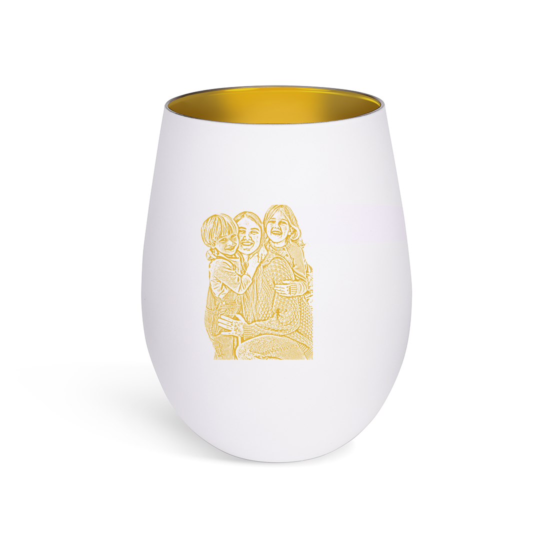 Personalised Glass Candle Holder with Photo,  gift for Mum