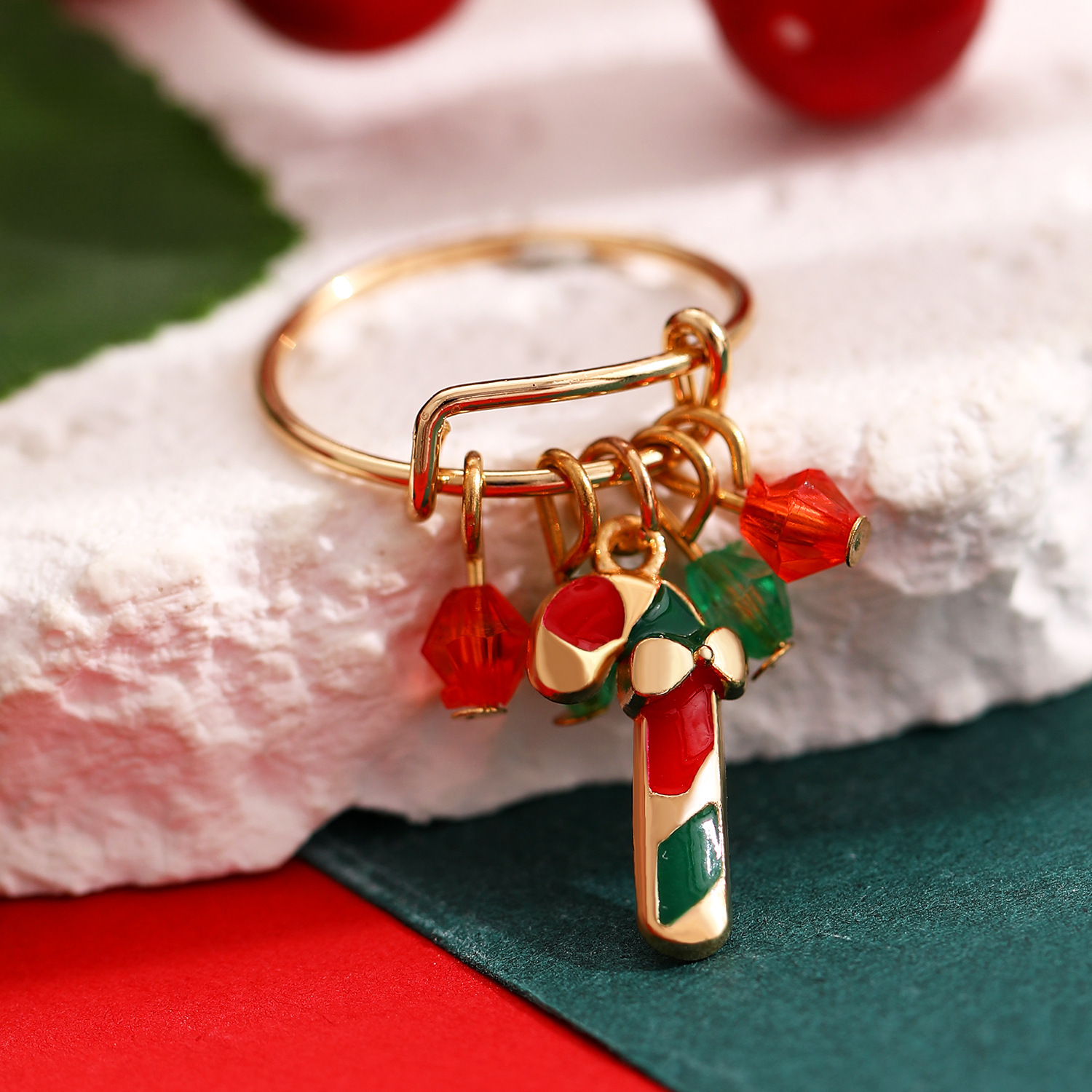 Christmas Charm Rings Festive Gift for Family Members-Jessemade AU