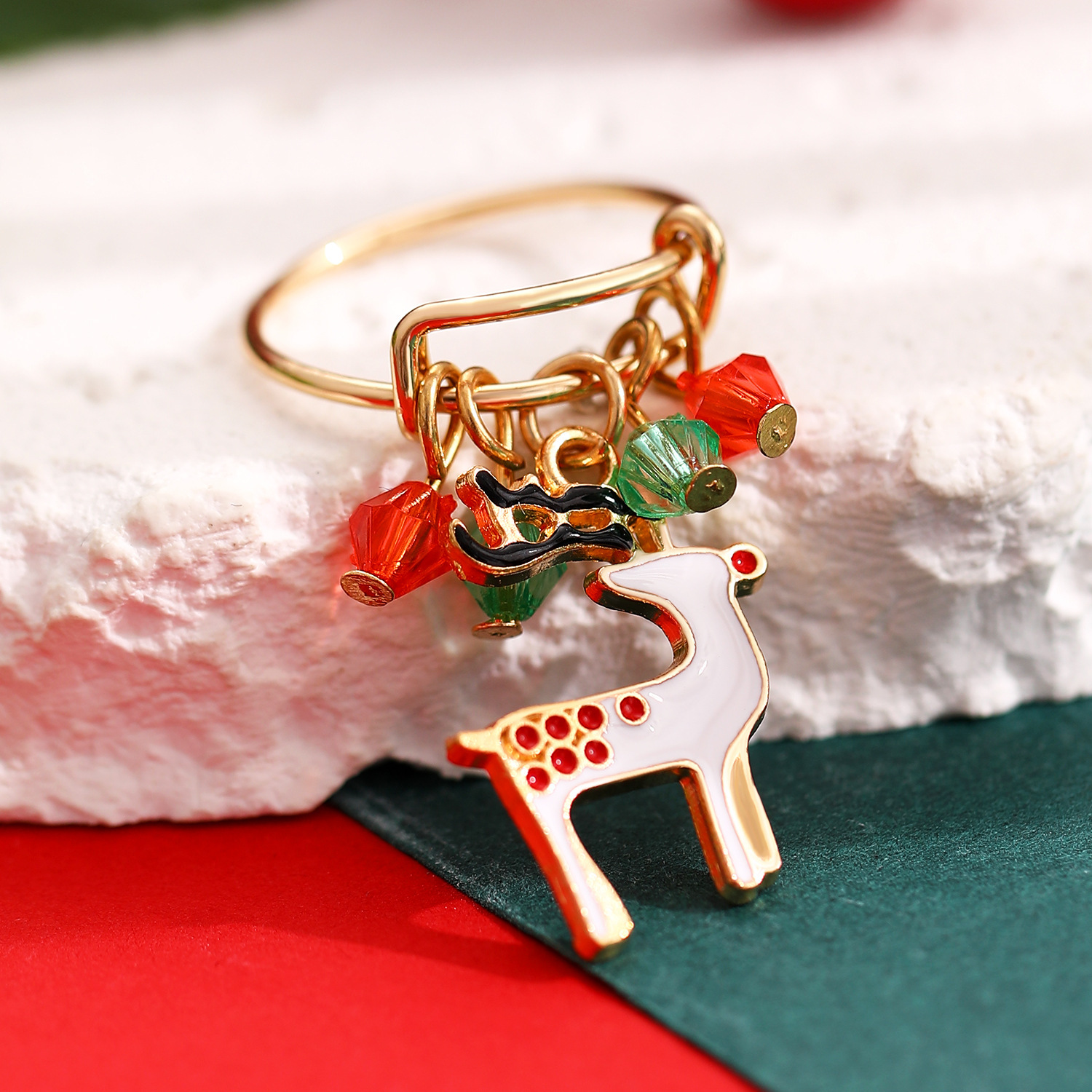 Christmas Charm Rings Festive Gift for Family Members-Jessemade AU